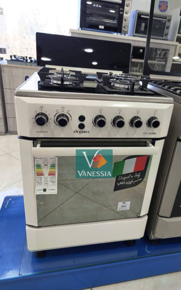 Cuisinière style palque chauffante géant 4 feux ventilé - Image 2