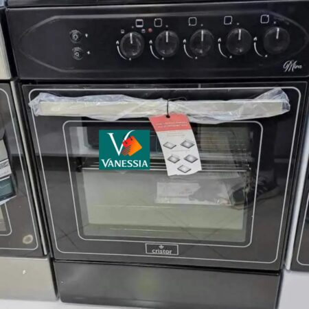 Cuisinière marque cristor mira noir et blanc simple 4 feux