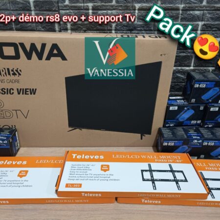 Télévision marque kiowa 32p + démo+ support