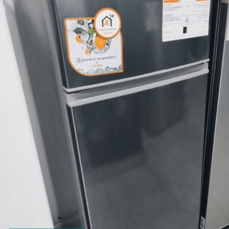 Réfrigérateur marque Cristor 310l gris et blanc