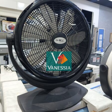 Ventilateur 2en1 de sol & mural cobra noir 7 lames