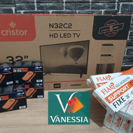 Téléviseur cristor 32p+support+démo 