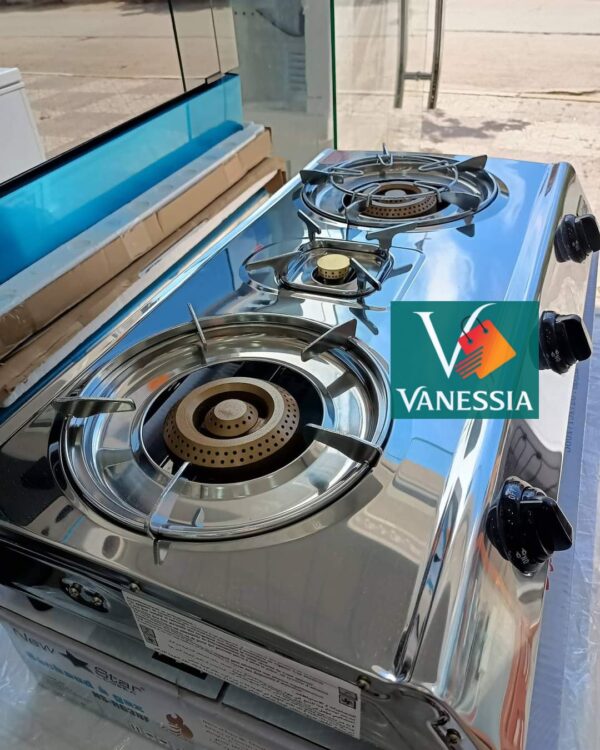 Réchaud à gaz 3 Feux en acier inoxydable marque cobra - Image 2