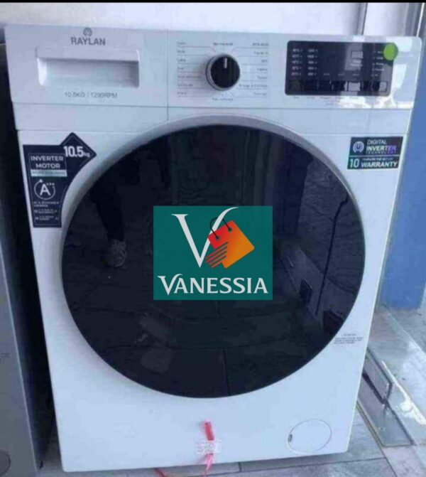 Machine à laver Automatique marque raylan blanc 10.5kg
