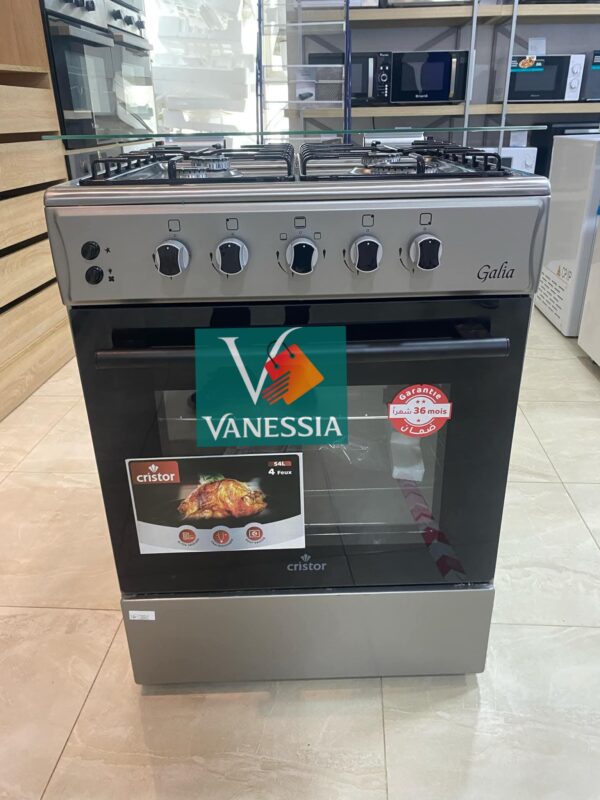 Cuisinière marque cristor Galia inox ventiller