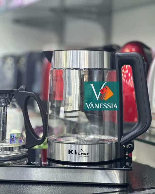 Bouilloire + théière KITCHEF avec plaque 1500 W  - Image 4