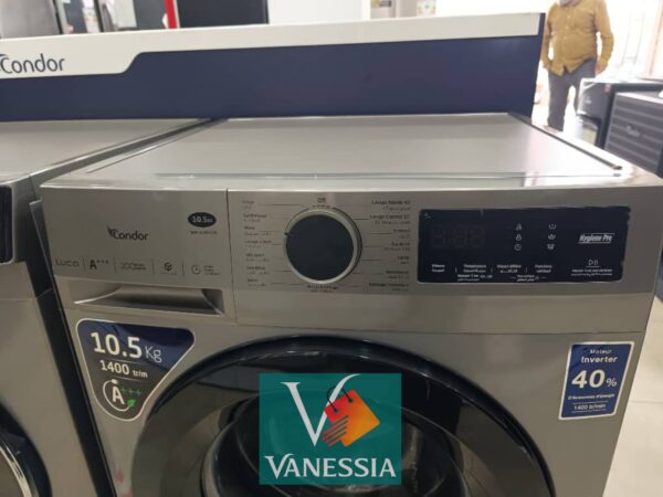 Machine à laver Condor Luca inverter 10,5kg automatique - Image 4