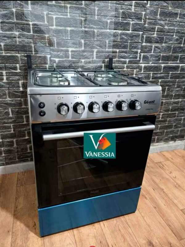Cuisinière marque géant cristal ventiller inox