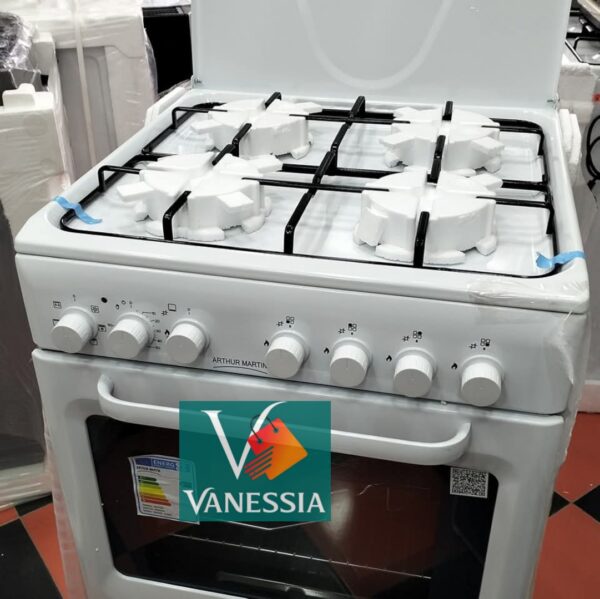 Cuisinière Arthur Martin 4 feux ventiller blanc - Image 4