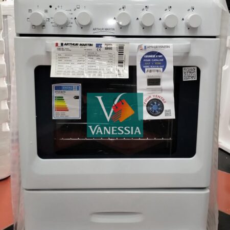 Cuisinière Arthur Martin 4 feux ventiller blanc