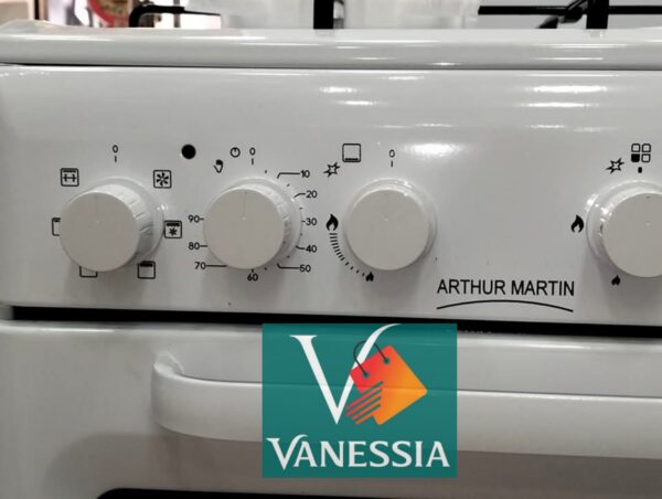 Cuisinière Arthur Martin 4 feux ventiller blanc - Image 2